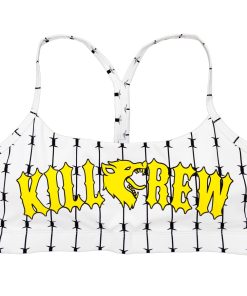 WOLF LOW SUPPORT SPORTS BRA - RED / WHITE - Kill Crew